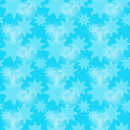 Seamless pattern with snowflakes on a blue background.の写真素材