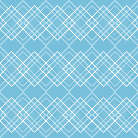 Seamless geometric pattern. Vector illustration. Abstract background. Blue color.の写真素材