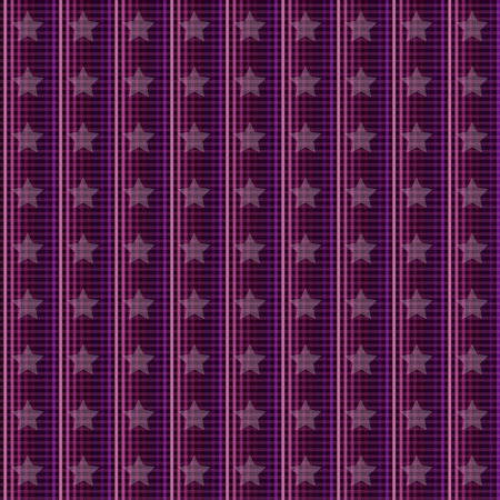 Seamless pattern with stars on purple background. Vector illustration.の写真素材