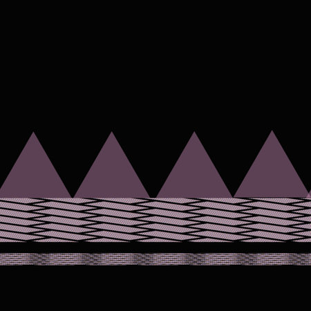 Seamless geometric pattern with rhombuses. Black background.の写真素材