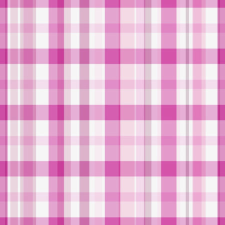 Seamless pattern in pink and white colors for plaid, fabric, textile, clothes, tablecloth and other...