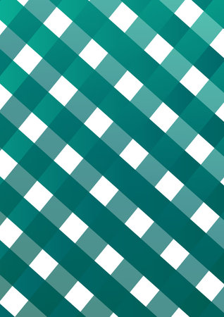 Seamless checkered pattern in green and white colors.