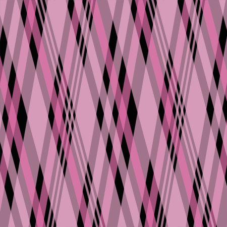 Seamless pattern in pink and black colors. Vector image.の写真素材