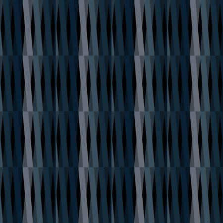 Seamless pattern with dark blue geometric shapes. Vector illustration.の写真素材