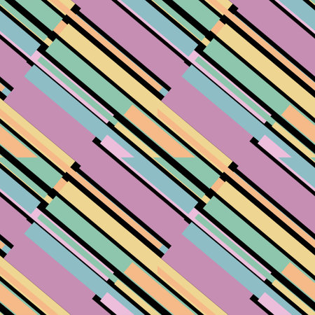Seamless geometric pattern with triangles.  in retro style.の写真素材