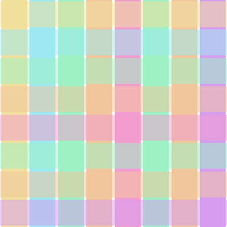 Seamless plaid pattern. Vector illustration in pastel colors.の写真素材