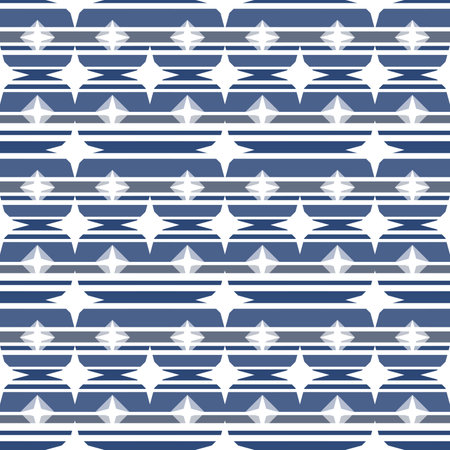 Seamless vector pattern. Modern stylish texture. Repeating geometric background with starsの写真素材