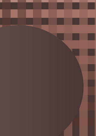 Illustration of a brown background with a circle and a place for textの写真素材