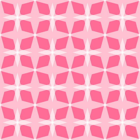 Seamless geometric pattern. Vector illustration. Pink and white colors.の写真素材