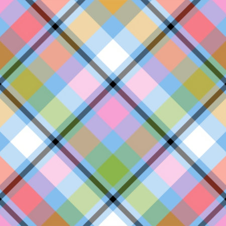 Seamless tartan plaid pattern background. Vector illustration.の写真素材