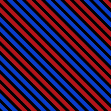 Seamless pattern with red and blue diagonal stripes. Vector illustration.の写真素材