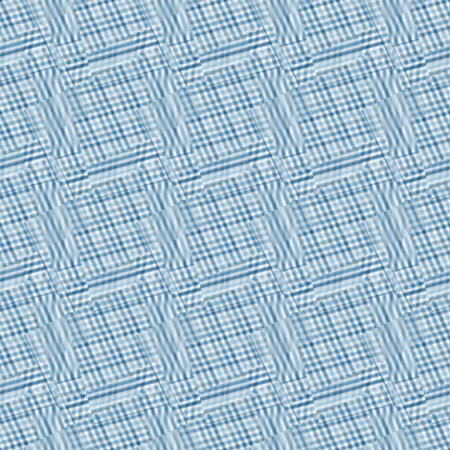 Seamless pattern with blue checkered background. Vector illustration.