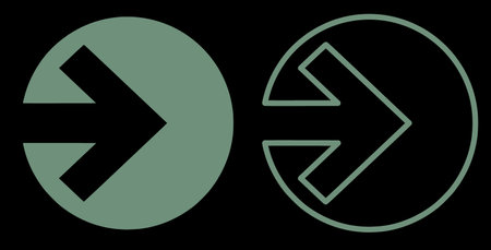 Arrow vector icon. Illustration isolated for graphic and web design.の写真素材