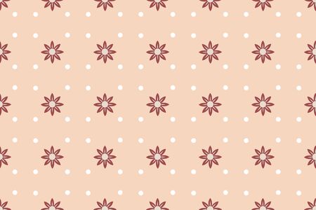 flower dot pattern backgroundのイラスト素材