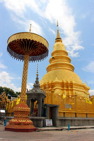 The Golden temple in Thailandの写真素材