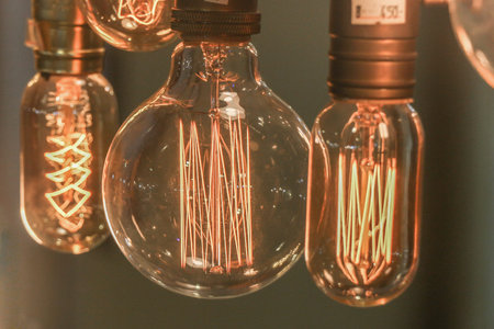 Light bulbs in different shapes Light decoration