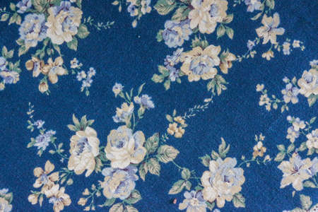 Seamless pattern fabric with flowers roses in vintage styleの写真素材