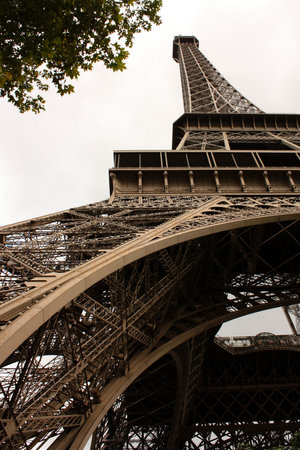 A view from below the Eiffel tower