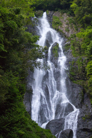 The biggest fall in Okayama, Japanの写真素材