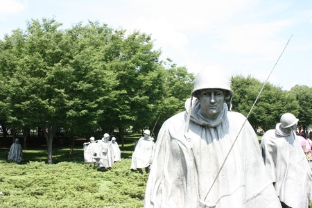Washington DC, July 22, 2010 - Memorial sculptures of Korean Warのeditorial素材
