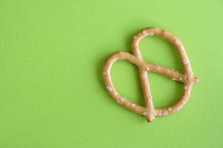One piece of pretzelsの写真素材