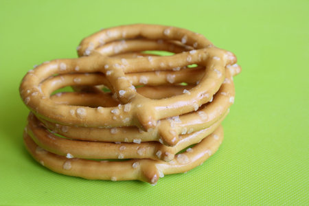 Pretzels in a stack
