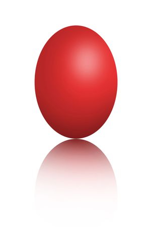 Colorful easter eggs isolated on white backgroundの写真素材