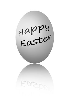 Colorful easter eggs isolated on white backgroundの写真素材