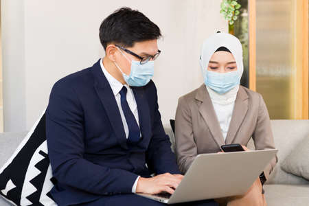 The life insurance broker is now offering Coronavirus disease (COVID-19) disease insurance plans for clients.の写真素材