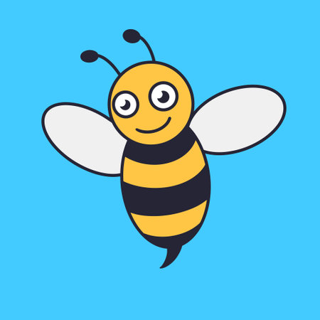 Vector engraving illustration of honey bee - Vector EPSのイラスト素材