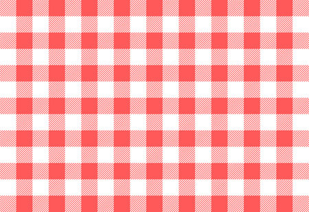 Gingham seamless pattern. Texture from rhombus/squares for - plaid, tablecloths, clothes, shirts, dresses, paper, bedding, blankets, quilts and other textile products. Vector illustration.のイラスト素材