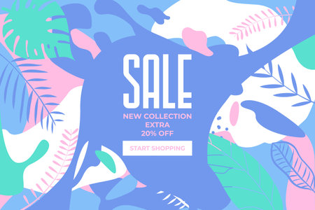 Sale website banner. Sale tag. Sale promotional material vector illustration. Design for social media banner, poster, email, newsletter, ad, leaflet, placard, brochure, flyer, web stickerのイラスト素材
