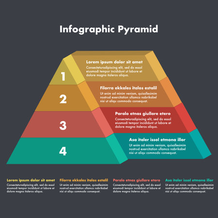 Infographic design template. Ideal to display data and informations.のイラスト素材
