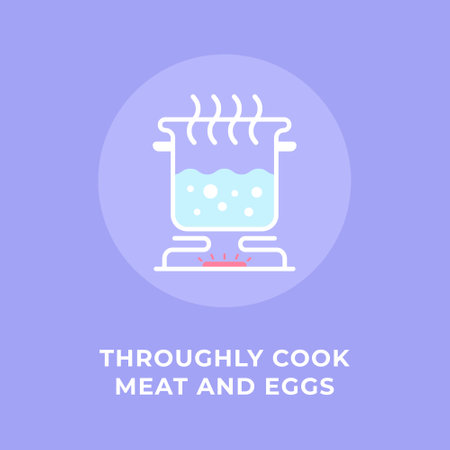 Thin line icons set of kitchen utensils. Vector illustrationのイラスト素材