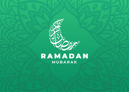 Ramadan Kareem Greeting Card. Vector Illustration.のイラスト素材