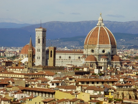 The Florence Cathedral in Italy の写真素材