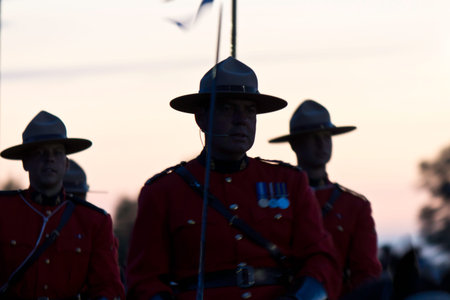 OTTAWA, CANADA - JUNE 27, 2013  The Royal Canadian Mounted Police  RCMP  Musical Ride performs...