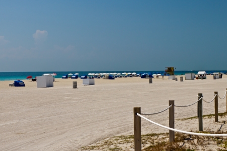 Sandy beach in Miami, Floridaのeditorial素材