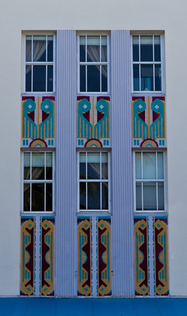 Art deco building facadeのeditorial素材