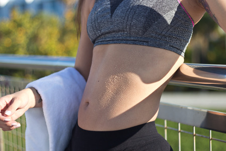 Sexy and fit absの写真素材