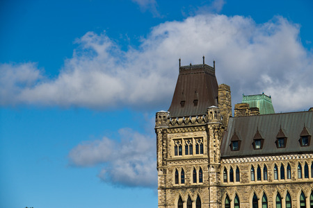 Details of the architecture of the Canadian Parliamentのeditorial素材
