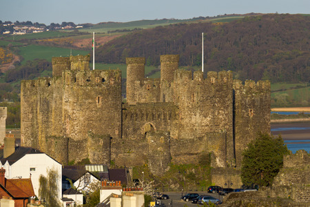 Conwy Castle located in northern Wales (UK),のeditorial素材