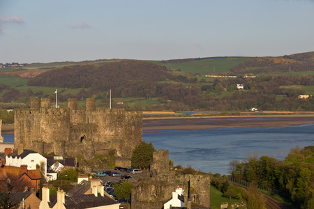 Conwy Castle located in northern Wales (UK),のeditorial素材