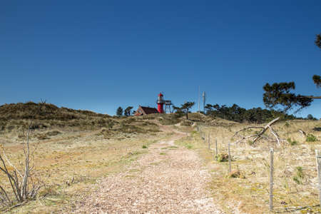 Lighthouse of Vlieland on the highest dune in the Netherlandsの写真素材