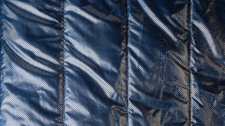 Blue and black polyethylene texture. Polyethylene background.の写真素材