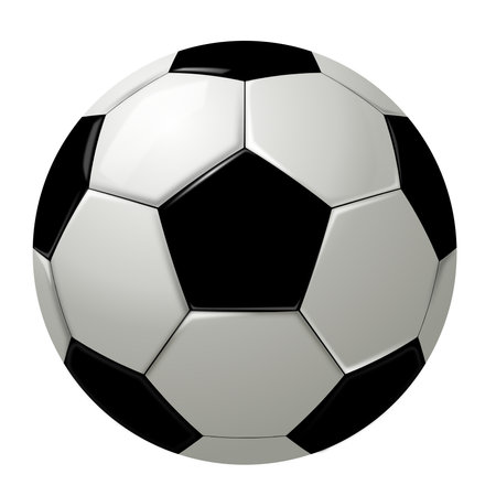 Real Soccer ball. Soccer ball isolated on white. Realistic Football Vector clip Artのイラスト素材