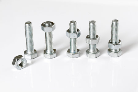 Bolts and nutsの写真素材