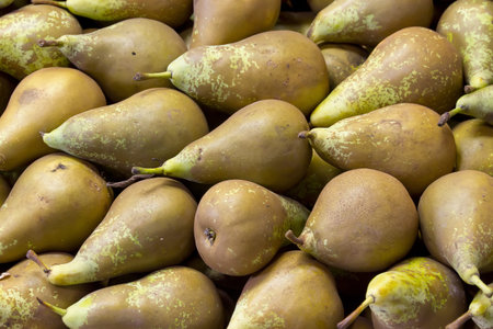 Green lemon pears background