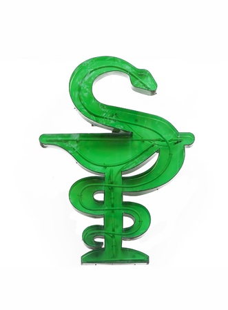  a green pharmacy snakeの写真素材