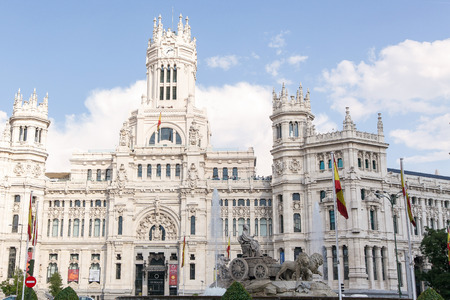 The Cibeles square at Madrid, Spainのeditorial素材